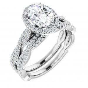 Oval Infinity Engagement Ring