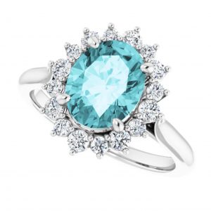 Gemstone Engagment Ring