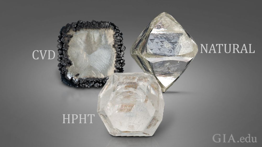 CVD - HPHT and Natural Diamond Crystals