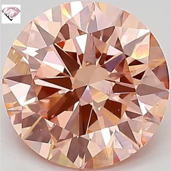 Fancy Intense Orangy Pink Lab Created Diamond