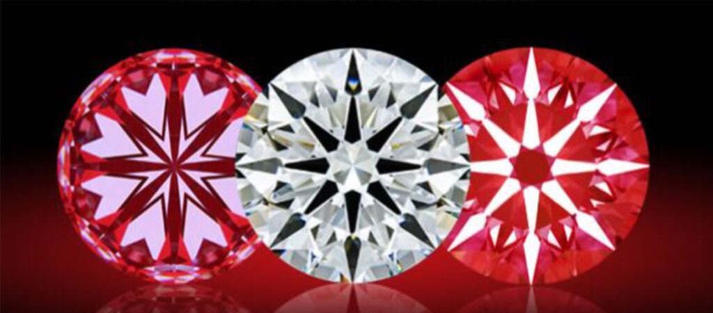 Hearts and Arrows in Round Brilliant Cut Diamonds