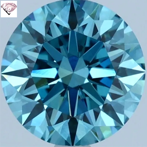 Fancy Vivid Blue-Green Lab Grown Diamond